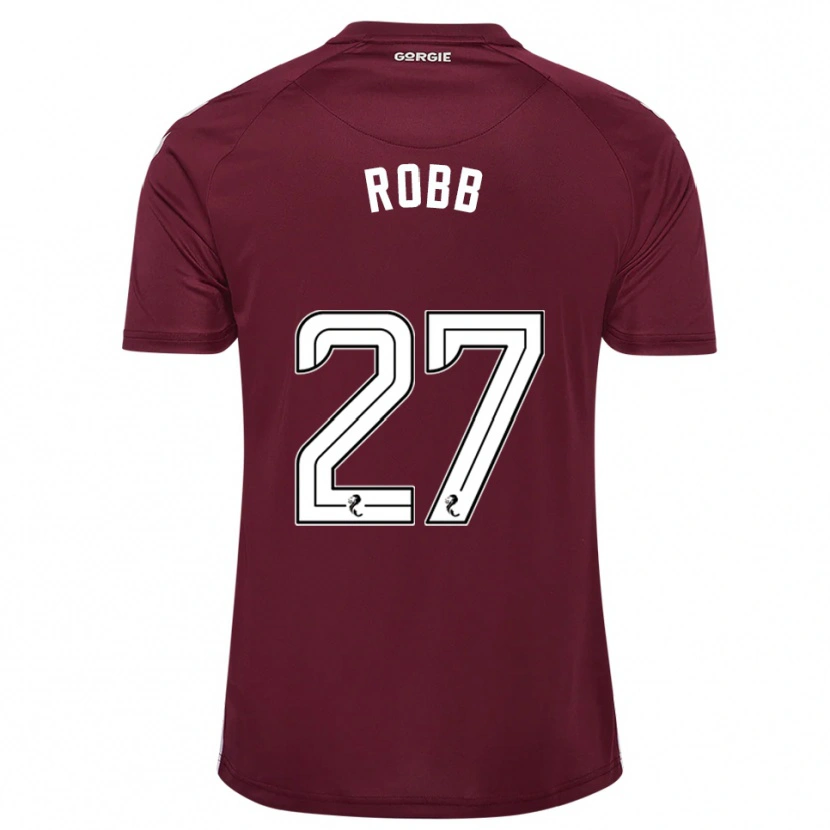 Danxen Kinder Callen Robb #27 Burgunderrot Weiß Heimtrikot Trikot 2025/26 T-Shirt Österreich