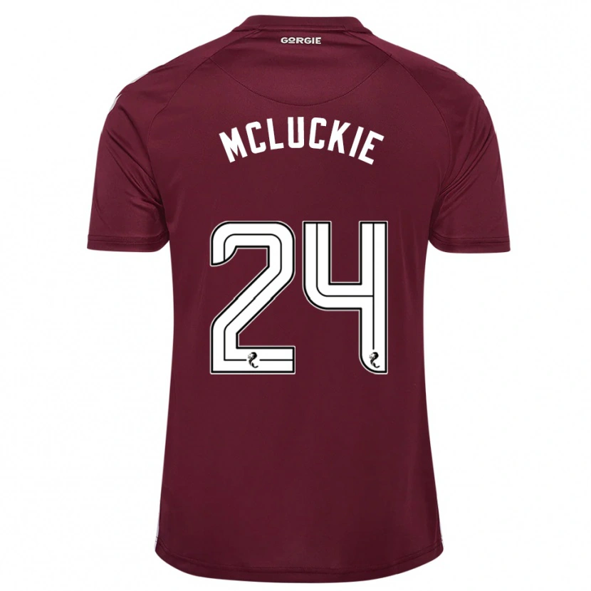 Danxen Kinder Bobby Mcluckie #24 Burgunderrot Weiß Heimtrikot Trikot 2025/26 T-Shirt Österreich