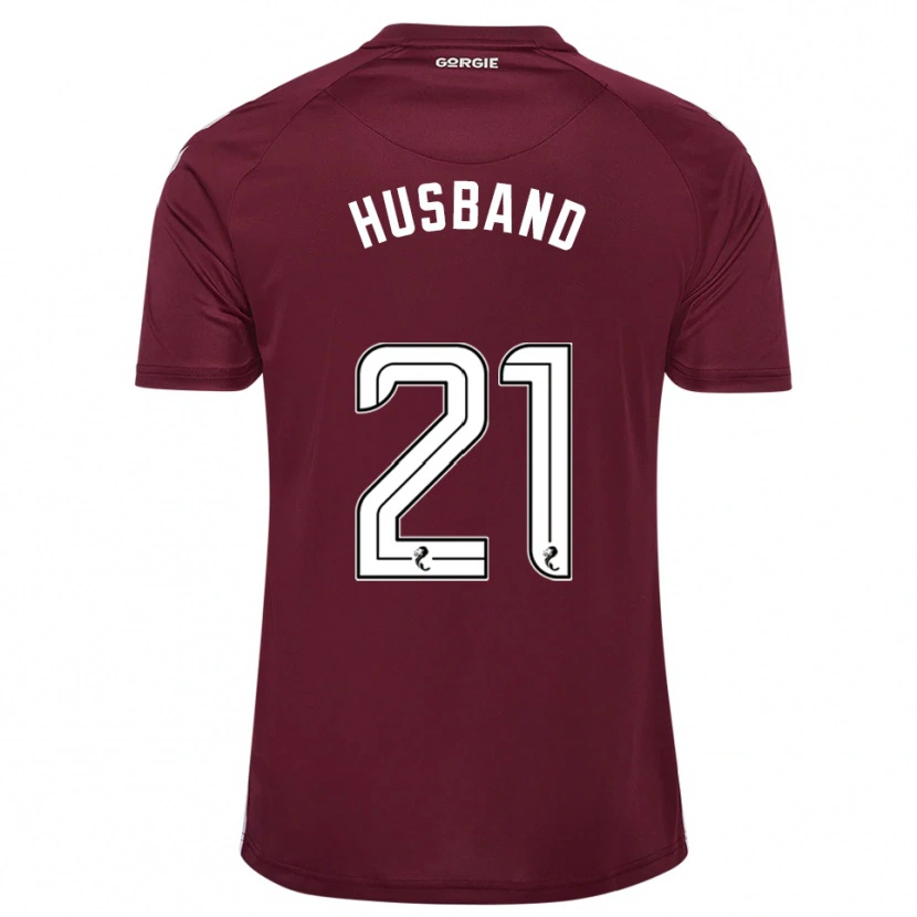 Danxen Kinder Erin Husband #21 Burgunderrot Weiß Heimtrikot Trikot 2025/26 T-Shirt Österreich