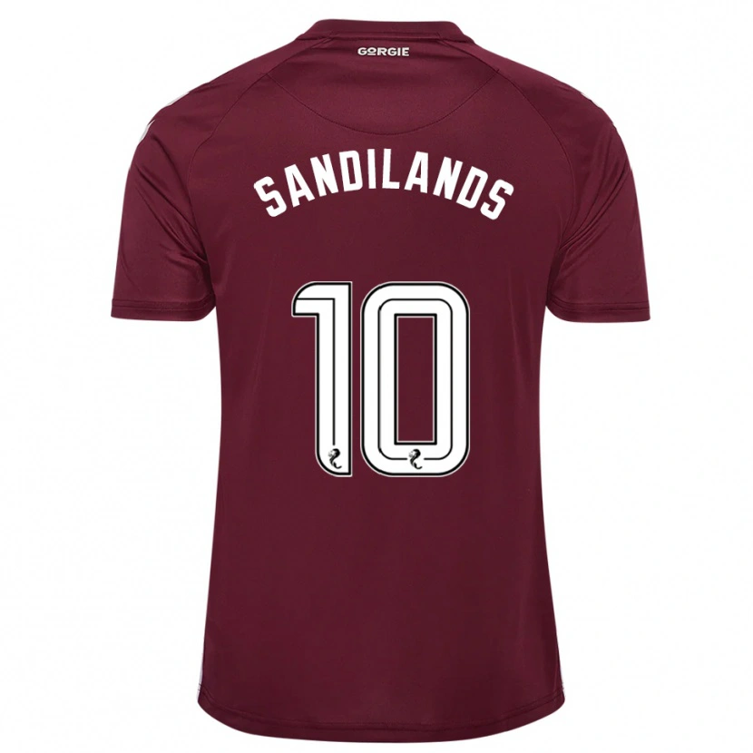 Danxen Kinder Callum Sandilands #10 Burgunderrot Weiß Heimtrikot Trikot 2025/26 T-Shirt Österreich