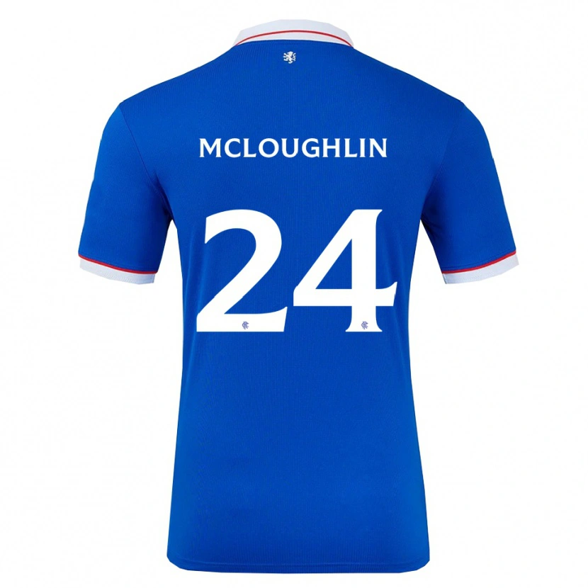 Danxen Kinder Olivia Mcloughlin #24 Blau Weiß Heimtrikot Trikot 2025/26 T-Shirt Österreich