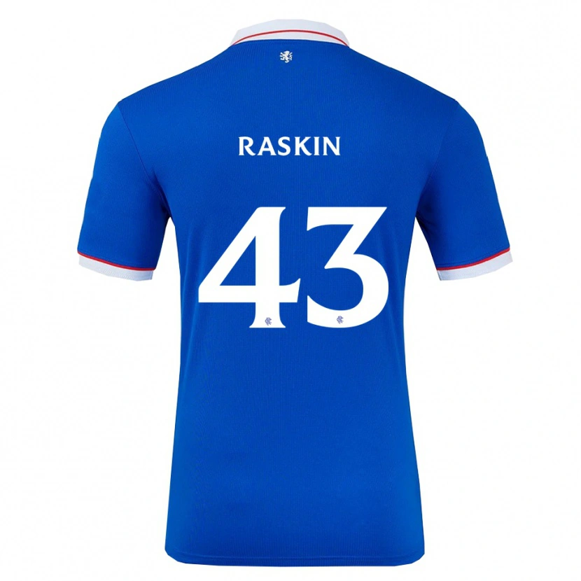 Danxen Kinder Nicolas Raskin #43 Blau Weiß Heimtrikot Trikot 2025/26 T-Shirt Österreich