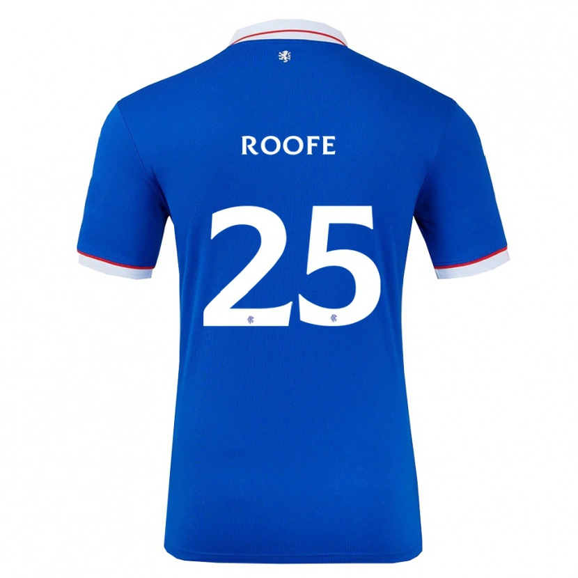 Danxen Kinder Kemar Roofe #25 Blau Weiß Heimtrikot Trikot 2025/26 T-Shirt Österreich
