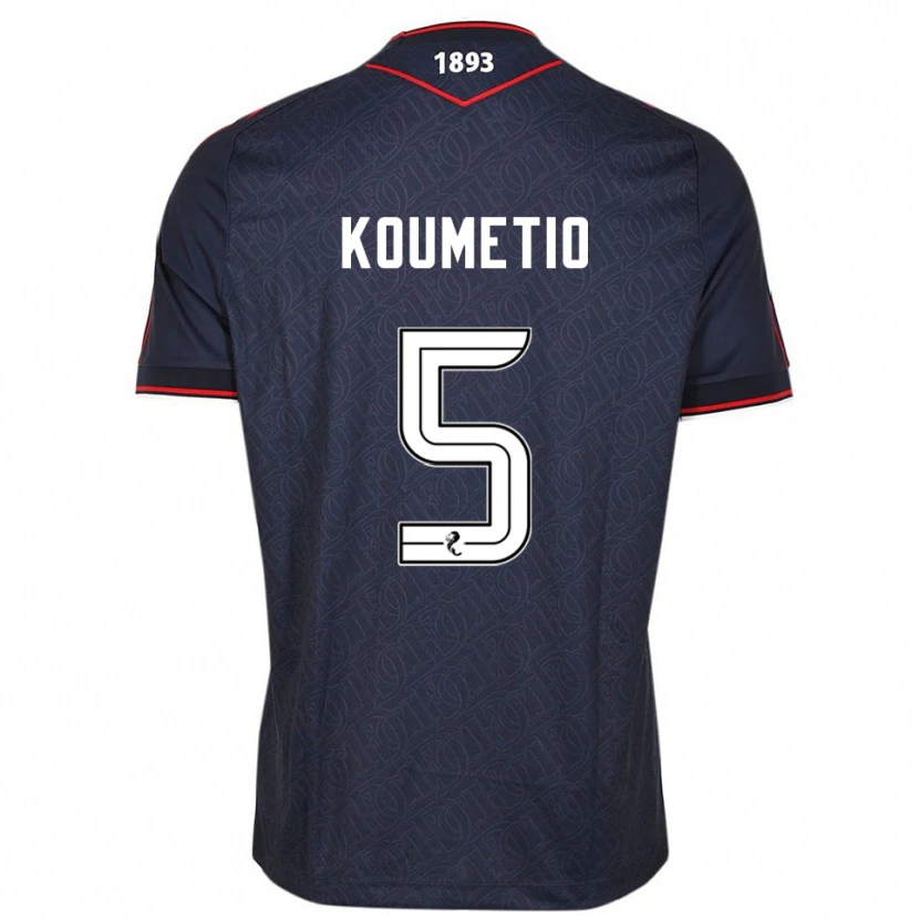 Danxen Kinder Billy Koumetio #5 Marine Weiß Heimtrikot Trikot 2025/26 T-Shirt Österreich