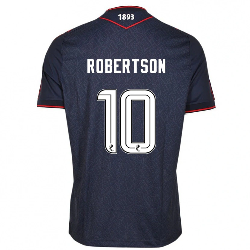 Danxen Kinder Finlay Robertson #10 Marine Weiß Heimtrikot Trikot 2025/26 T-Shirt Österreich