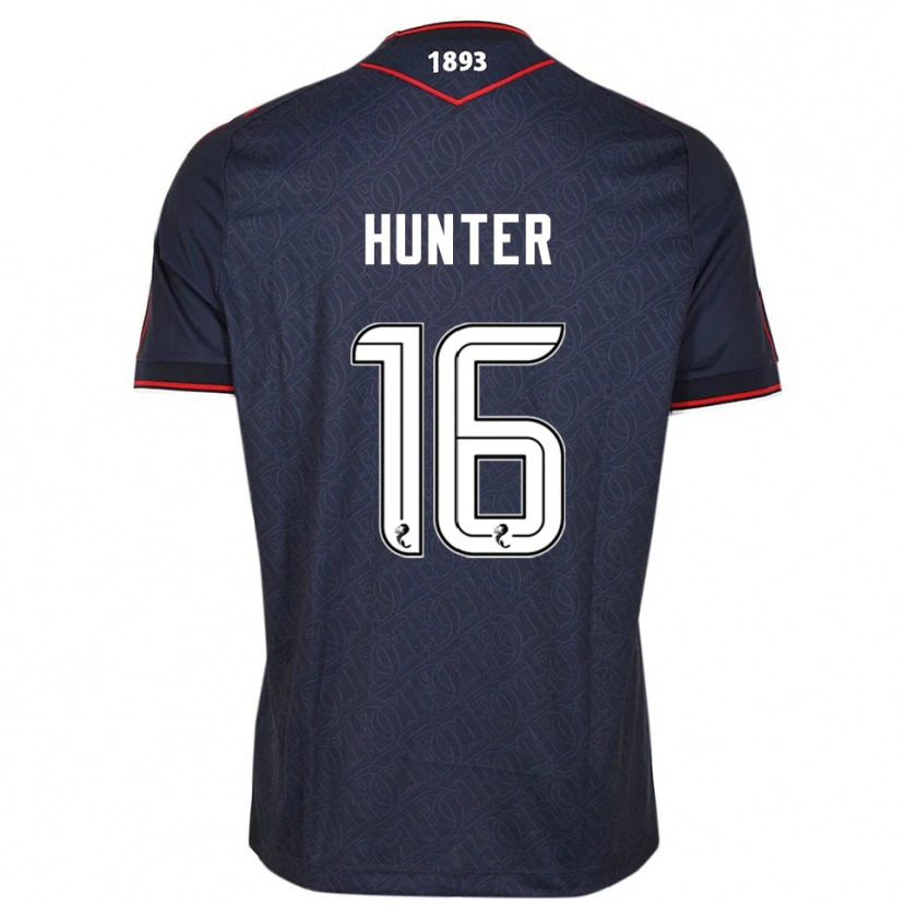 Danxen Kinder Michael Hunter #16 Marine Weiß Heimtrikot Trikot 2025/26 T-Shirt Österreich