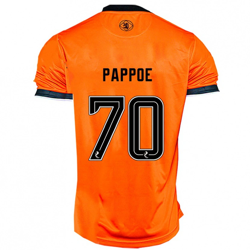 Danxen Kinder Isaac Pappoe #70 Orange Schwarz Heimtrikot Trikot 2025/26 T-Shirt Österreich