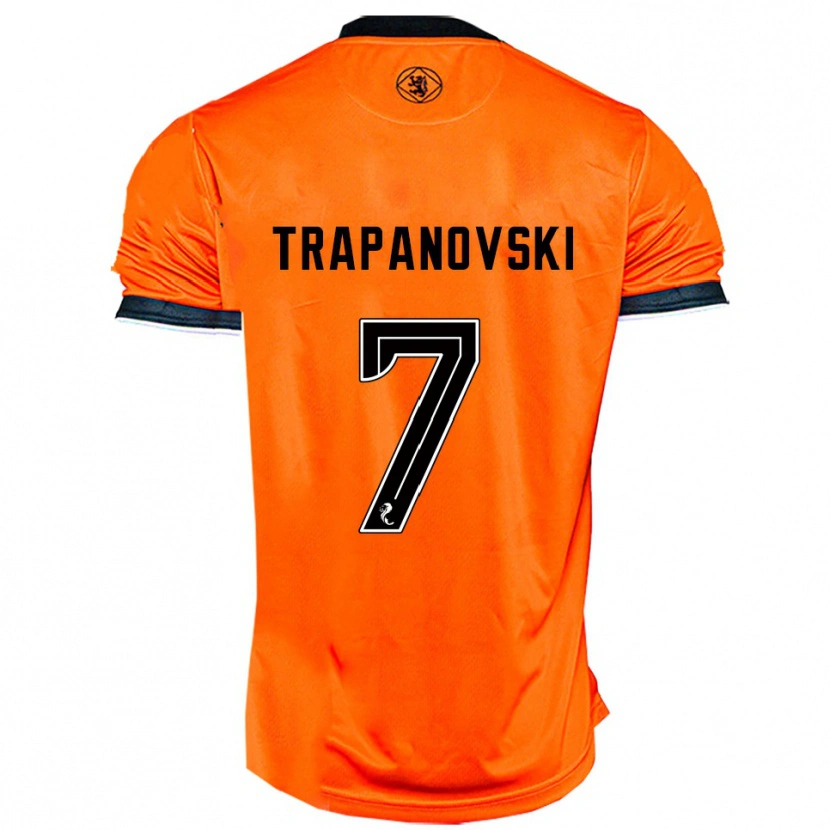 Danxen Kinder Kristijan Trapanovski #7 Orange Schwarz Heimtrikot Trikot 2025/26 T-Shirt Österreich