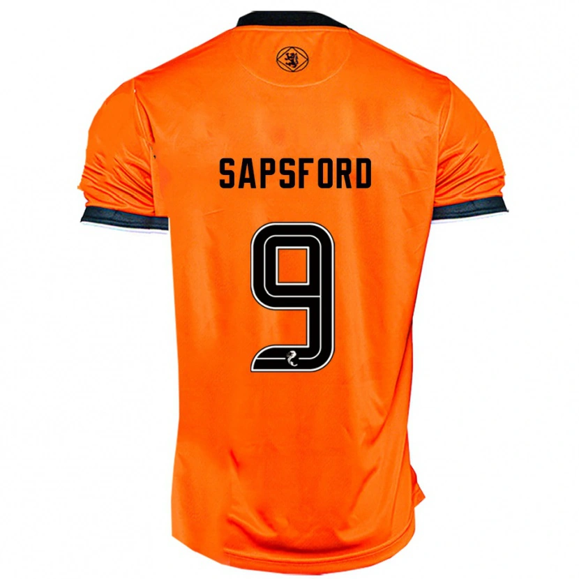 Danxen Kinder Zachary Sapsford #9 Orange Schwarz Heimtrikot Trikot 2025/26 T-Shirt Österreich
