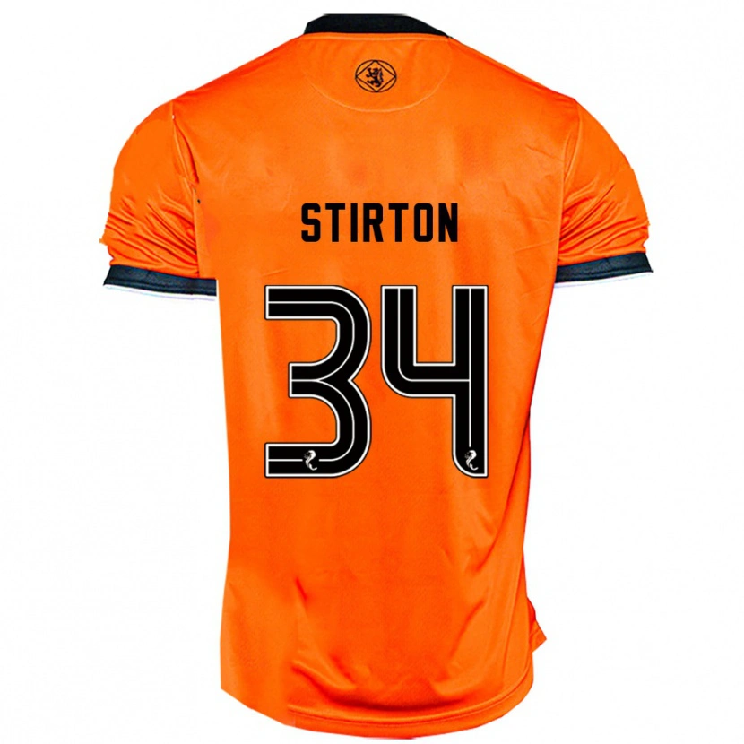 Danxen Kinder Owen Stirton #34 Orange Schwarz Heimtrikot Trikot 2025/26 T-Shirt Österreich