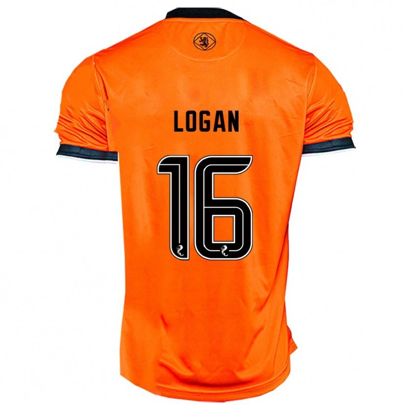Danxen Kinder Alex Logan #16 Orange Schwarz Heimtrikot Trikot 2025/26 T-Shirt Österreich