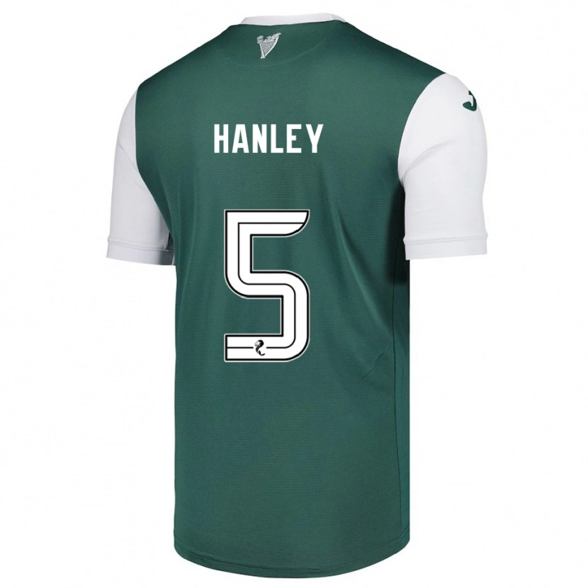 Danxen Kinder Grant Hanley #5 Grün Weiß Heimtrikot Trikot 2025/26 T-Shirt Österreich