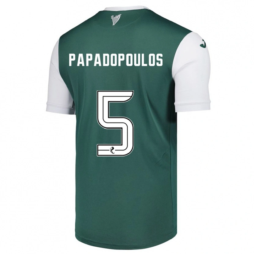 Danxen Kinder Stacey Papadopoulos #5 Grün Weiß Heimtrikot Trikot 2025/26 T-Shirt Österreich