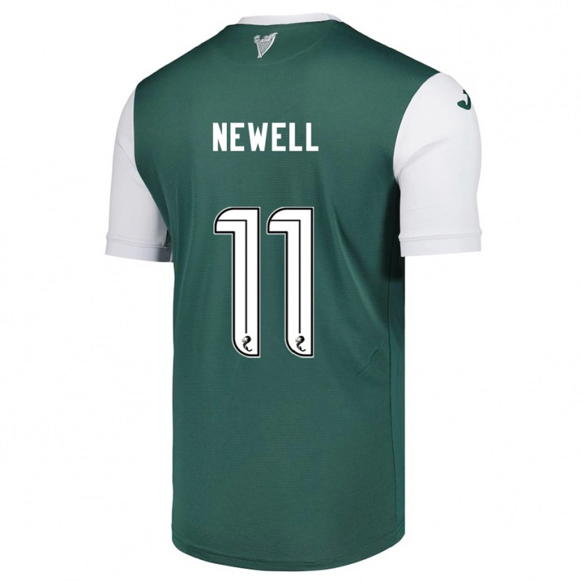 Danxen Kinder Joe Newell #11 Grün Weiß Heimtrikot Trikot 2025/26 T-Shirt Österreich