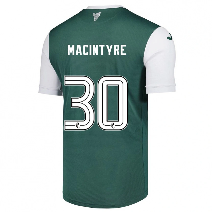 Danxen Kinder Jacob Macintyre #30 Grün Weiß Heimtrikot Trikot 2025/26 T-Shirt Österreich