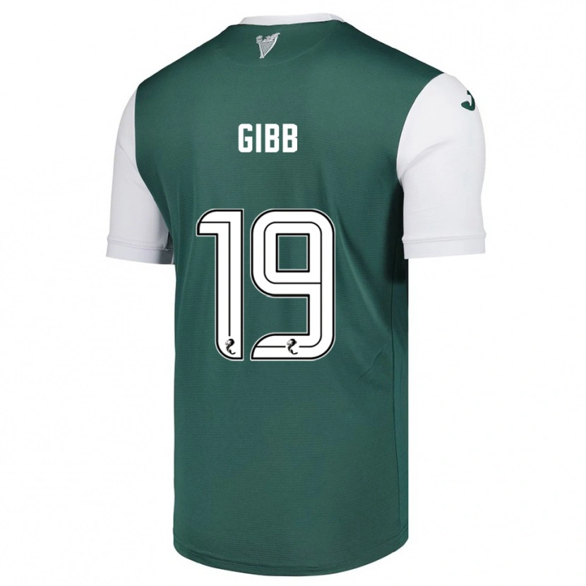 Danxen Kinder Caley Gibb #19 Grün Weiß Heimtrikot Trikot 2025/26 T-Shirt Österreich