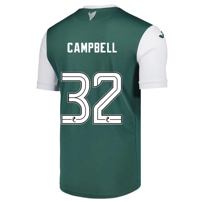 Danxen Kinder Josh Campbell #32 Grün Weiß Heimtrikot Trikot 2025/26 T-Shirt Österreich