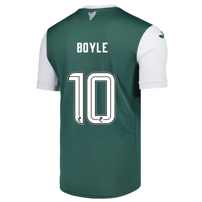 Danxen Kinder Martin Boyle #10 Grün Weiß Heimtrikot Trikot 2025/26 T-Shirt Österreich