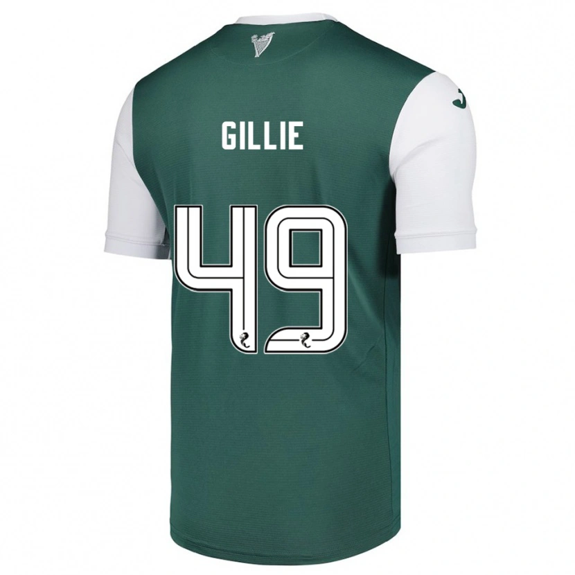 Danxen Kinder Lewis Gillie #49 Grün Weiß Heimtrikot Trikot 2025/26 T-Shirt Österreich