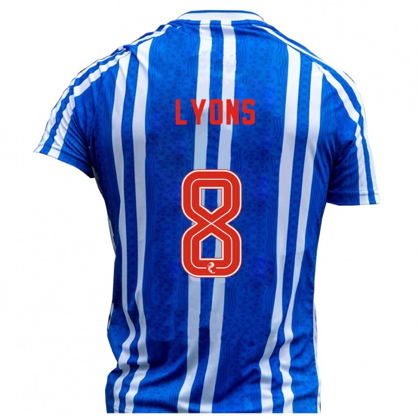 Danxen Kinder Brad Lyons #8 Blau Weiß Heimtrikot Trikot 2025/26 T-Shirt Österreich