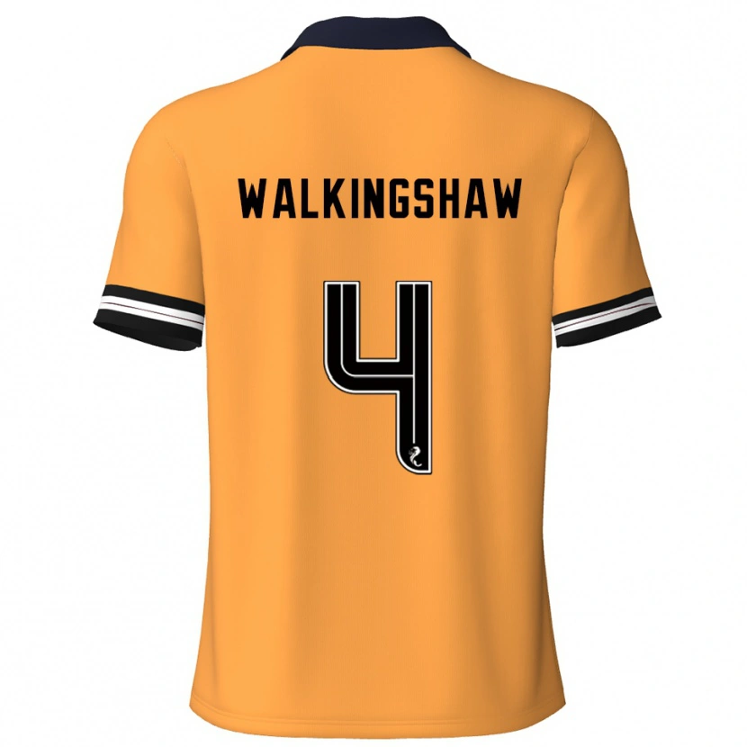 Danxen Kinder Rachel Walkingshaw #4 Gelb Schwarz Heimtrikot Trikot 2025/26 T-Shirt Österreich