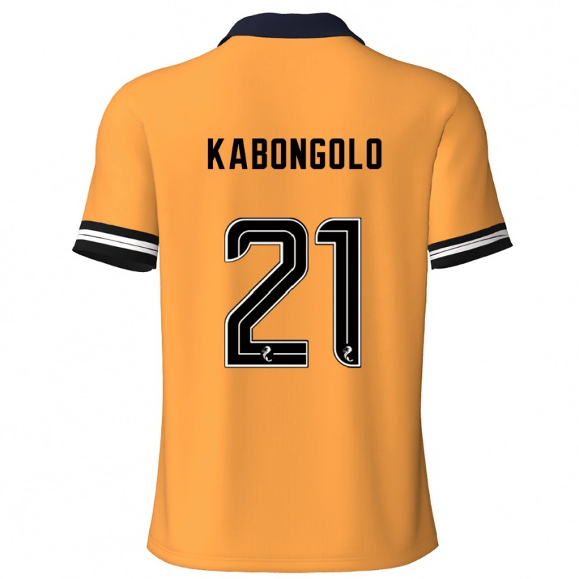 Danxen Kinder Brooklyn Kabongolo #21 Gelb Schwarz Heimtrikot Trikot 2025/26 T-Shirt Österreich