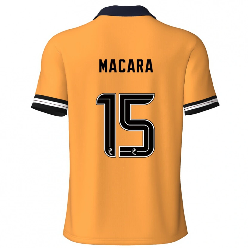 Danxen Kinder Elise Macara #15 Gelb Schwarz Heimtrikot Trikot 2025/26 T-Shirt Österreich