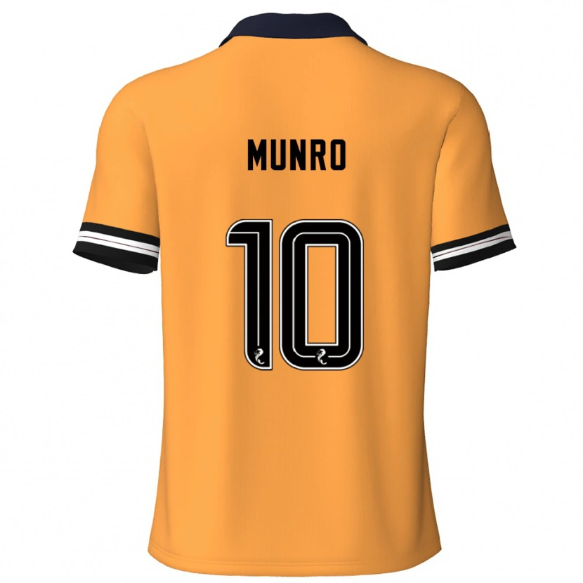 Danxen Kinder Vhairi Munro #10 Gelb Schwarz Heimtrikot Trikot 2025/26 T-Shirt Österreich