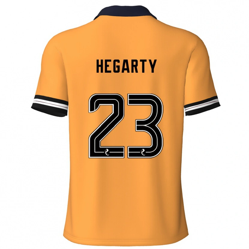 Danxen Kinder Nina Hegarty #23 Gelb Schwarz Heimtrikot Trikot 2025/26 T-Shirt Österreich