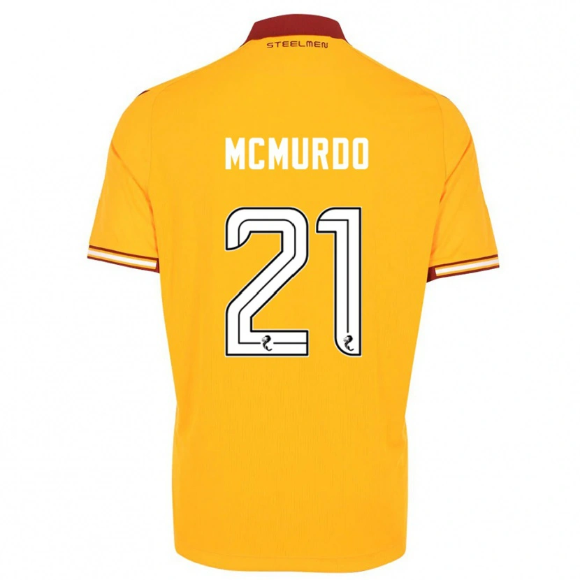 Danxen Kinder Emma Mcmurdo #21 Gelb Burgunderrot Heimtrikot Trikot 2025/26 T-Shirt Österreich
