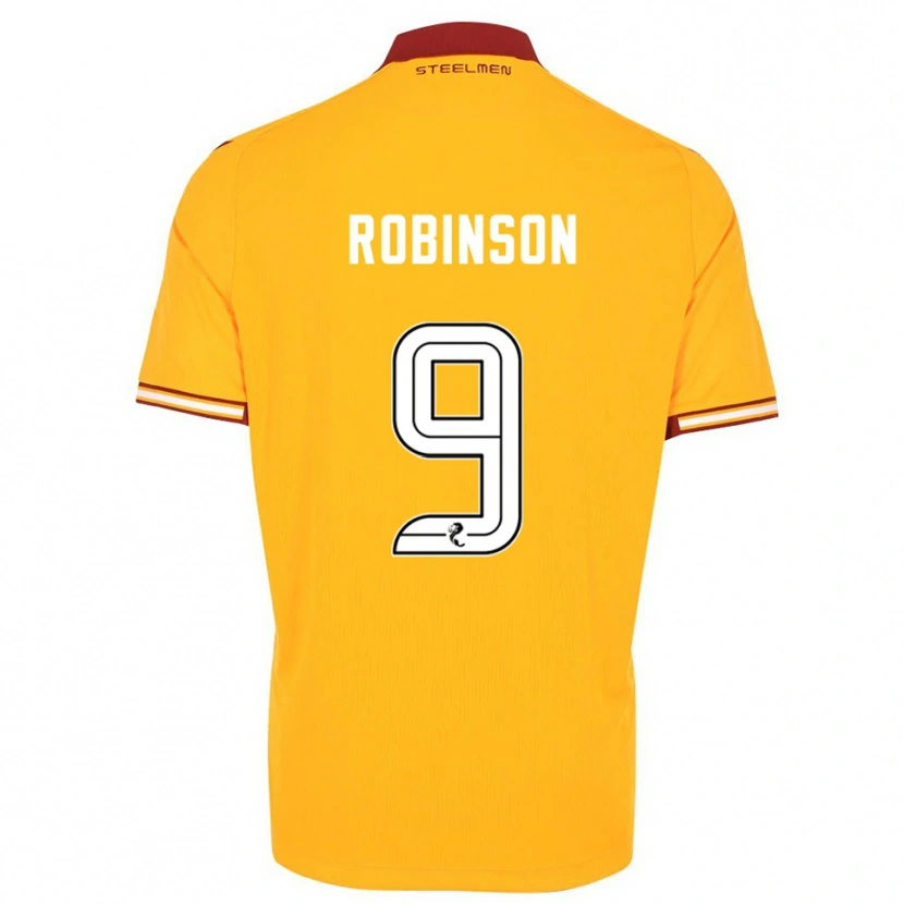 Danxen Kinder Zach Robinson #9 Gelb Burgunderrot Heimtrikot Trikot 2025/26 T-Shirt Österreich