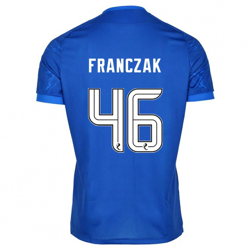 Danxen Kinder Franciszek Franczak #46 Blau Weiß Heimtrikot Trikot 2025/26 T-Shirt Österreich
