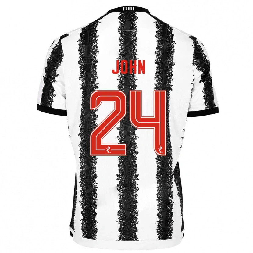 Danxen Kinder Declan John #24 Weiß Schwarz Heimtrikot Trikot 2025/26 T-Shirt Österreich