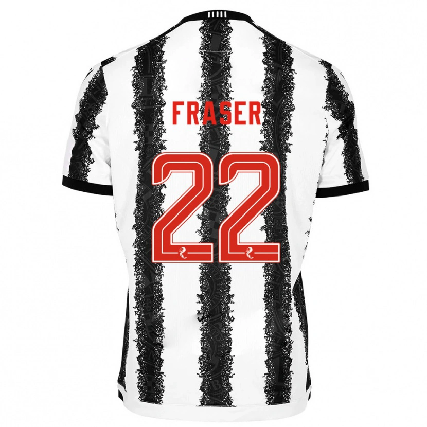 Danxen Kinder Marcus Fraser #22 Weiß Schwarz Heimtrikot Trikot 2025/26 T-Shirt Österreich