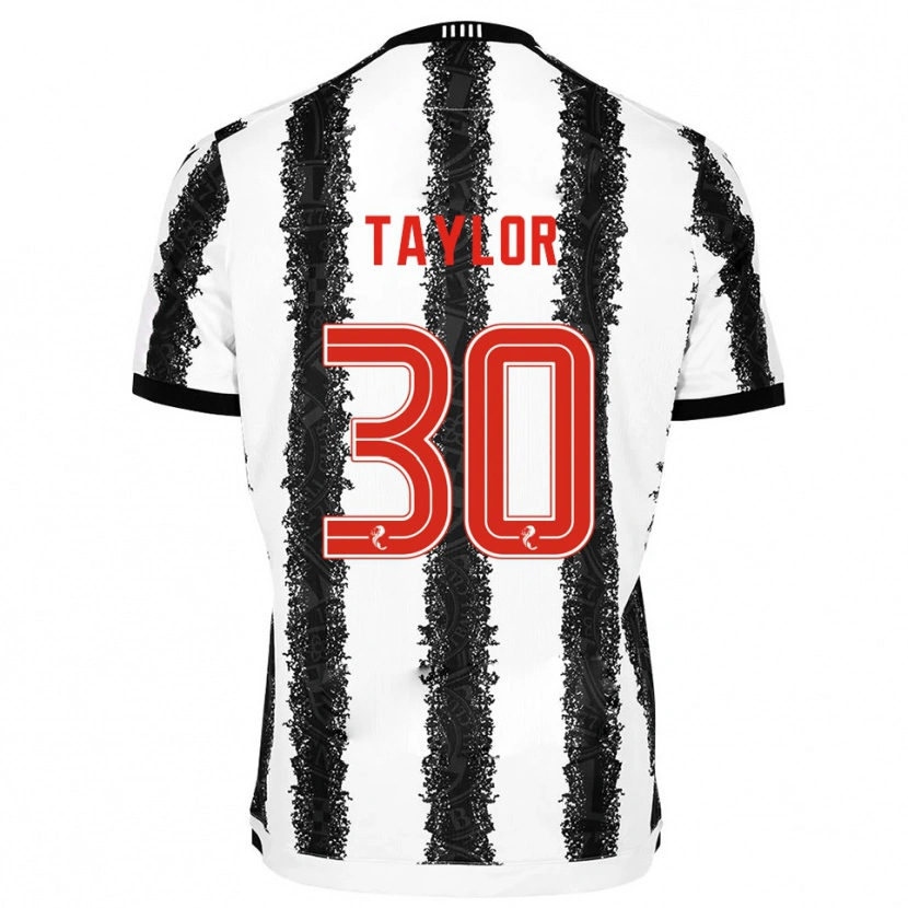 Danxen Kinder Fraser Taylor #30 Weiß Schwarz Heimtrikot Trikot 2025/26 T-Shirt Österreich