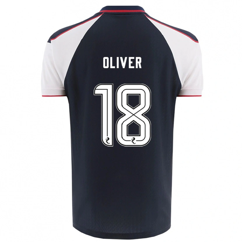 Danxen Kinder Gary Oliver #18 Marine Weiß Heimtrikot Trikot 2025/26 T-Shirt Österreich