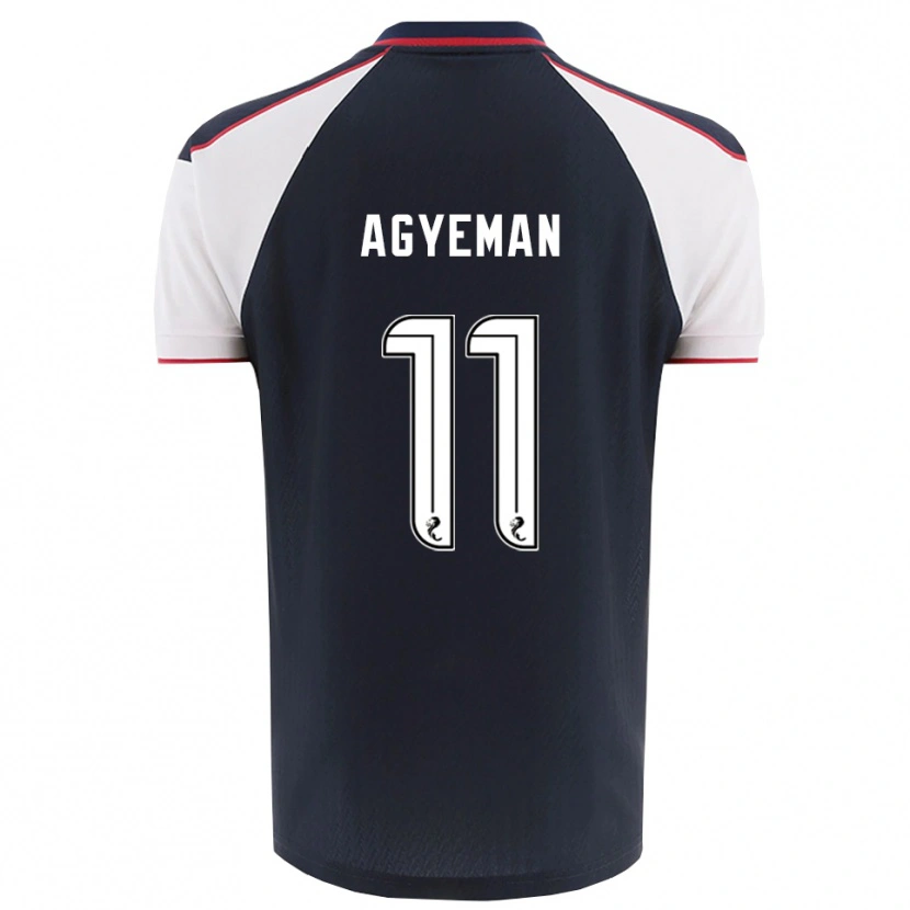 Danxen Kinder Alfie Agyeman #11 Marine Weiß Heimtrikot Trikot 2025/26 T-Shirt Österreich
