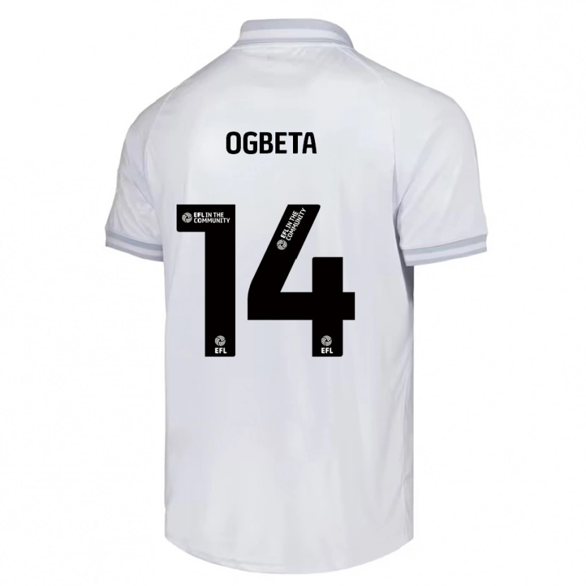 Danxen Kinder Nathanael Ogbeta #14 Weiß Grau Schwarz Auswärtstrikot Trikot 2025/26 T-Shirt Österreich