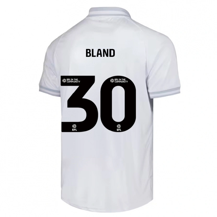 Danxen Kinder Jonathan Bland #30 Weiß Grau Schwarz Auswärtstrikot Trikot 2025/26 T-Shirt Österreich