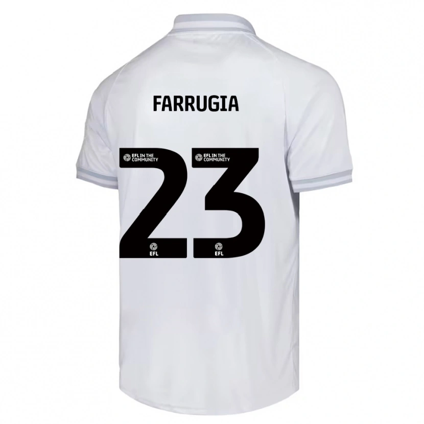 Danxen Kinder Neil Farrugia #23 Weiß Grau Schwarz Auswärtstrikot Trikot 2025/26 T-Shirt Österreich