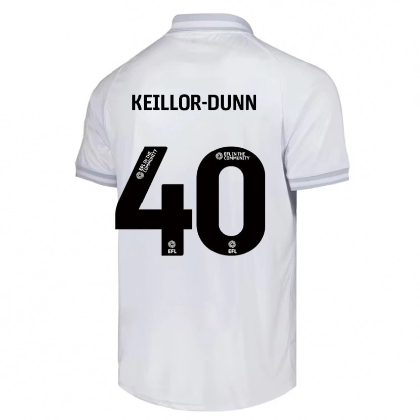 Danxen Kinder Davis Keillor-Dunn #40 Weiß Grau Schwarz Auswärtstrikot Trikot 2025/26 T-Shirt Österreich