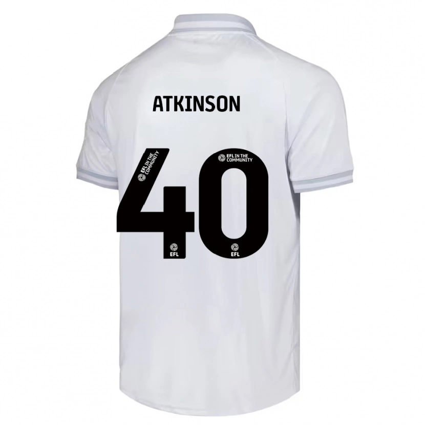 Danxen Kinder Aaron Atkinson #40 Weiß Grau Schwarz Auswärtstrikot Trikot 2025/26 T-Shirt Österreich