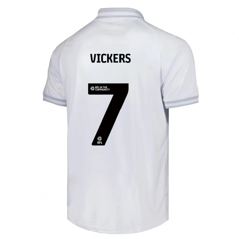 Danxen Kinder Caylan Vickers #7 Weiß Grau Schwarz Auswärtstrikot Trikot 2025/26 T-Shirt Österreich