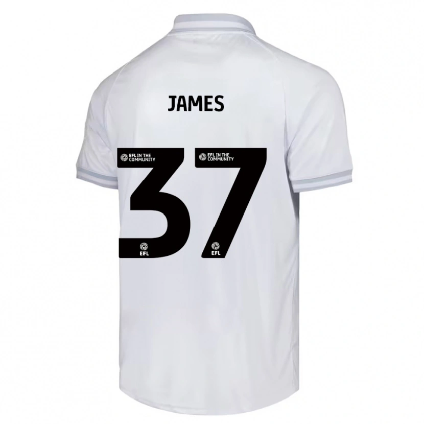 Danxen Kinder Nathan James #37 Weiß Grau Schwarz Auswärtstrikot Trikot 2025/26 T-Shirt Österreich