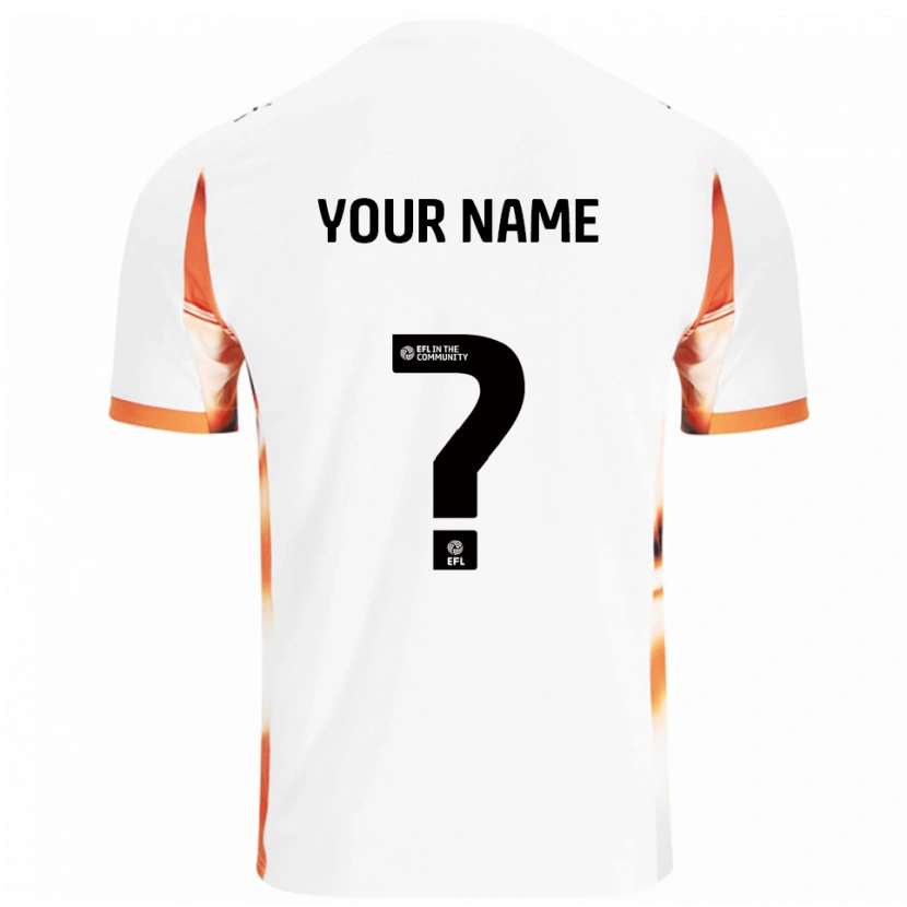 Danxen Kinder Ihren Namen #0 Weiß Orange Schwarz Auswärtstrikot Trikot 2025/26 T-Shirt Österreich
