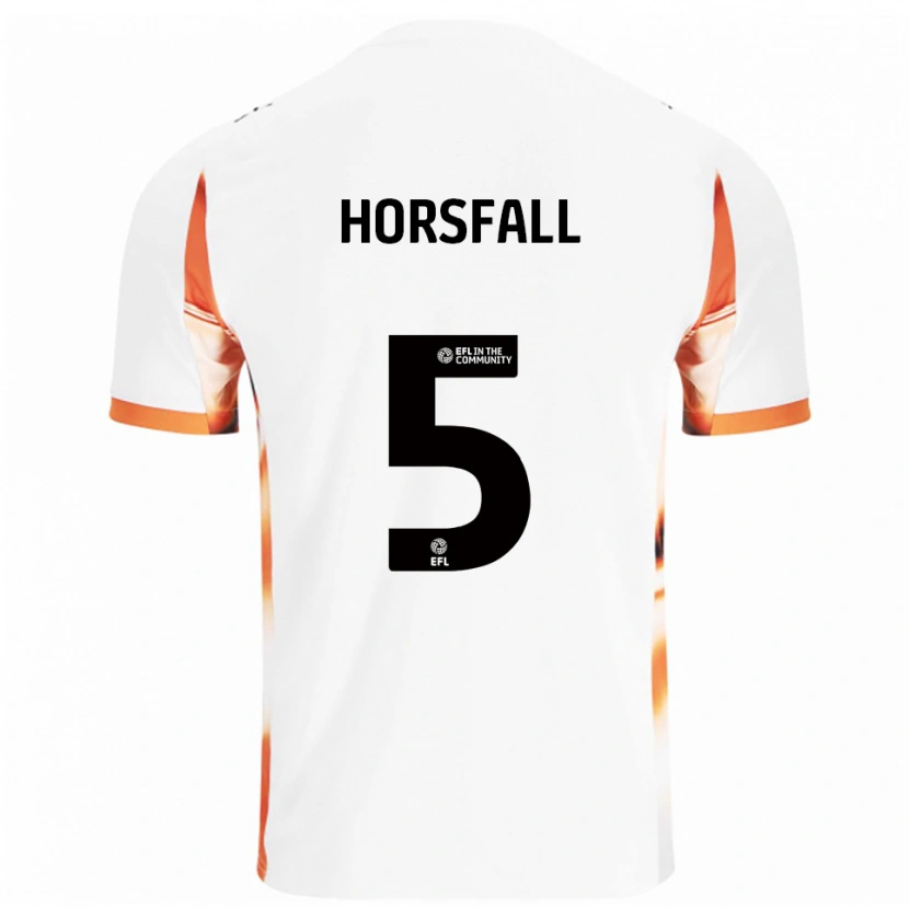Danxen Kinder Fraser Horsfall #5 Weiß Orange Schwarz Auswärtstrikot Trikot 2025/26 T-Shirt Österreich