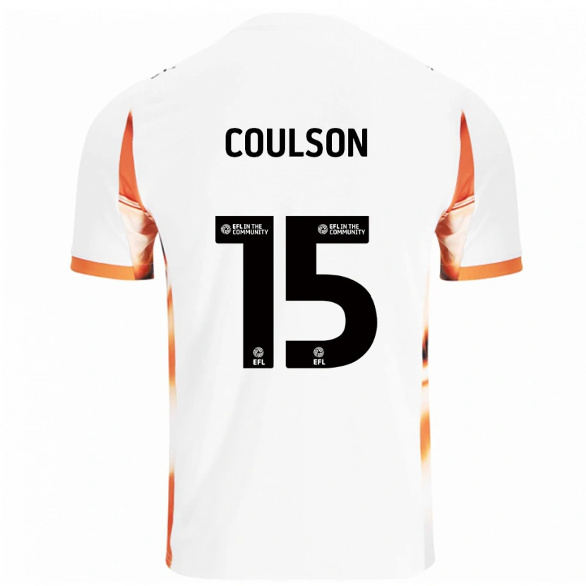 Danxen Kinder Hayden Coulson #15 Weiß Orange Schwarz Auswärtstrikot Trikot 2025/26 T-Shirt Österreich