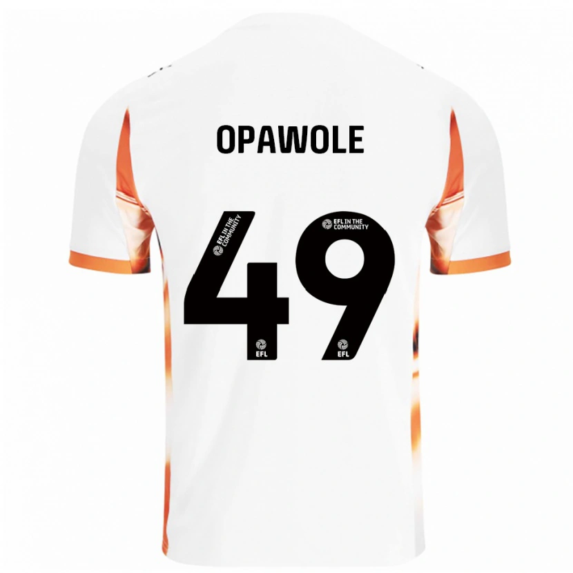 Danxen Kinder Johnson Opawole #49 Weiß Orange Schwarz Auswärtstrikot Trikot 2025/26 T-Shirt Österreich