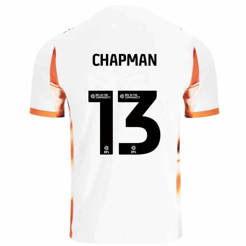 Danxen Kinder Mackenzie Chapman #13 Weiß Orange Schwarz Auswärtstrikot Trikot 2025/26 T-Shirt Österreich
