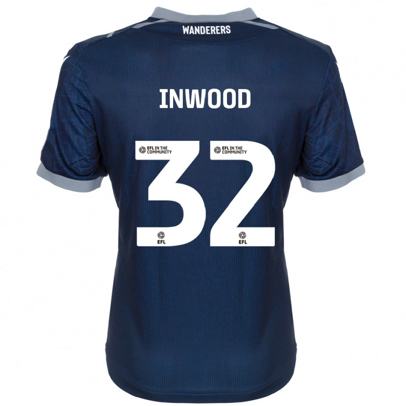 Danxen Kinder Sam Inwood #32 Marine Grau Auswärtstrikot Trikot 2025/26 T-Shirt Österreich